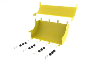 CommScope FGS-MU9E-M | FiberGuide 90° Up Elbow, 4x18in, Yellow