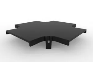 CommScope FGSB-SHXP-B | FiberGuide Snap-on Cover for Cross Section, 4x6in, Black