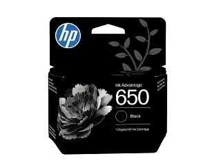 HP 650 Black Original Ink Advantage Cartridge (CZ101AE) — HP product image