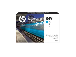 HP 849 400-ml Cyan PageWide XL Ink Cartridge (1XB39A) — HP product image