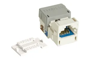 CommScope 760110973 | GigaSPEED X10D M-Series Modular Jack, RJ45, Cat6A Unshielded, White (100 ea/pkg)