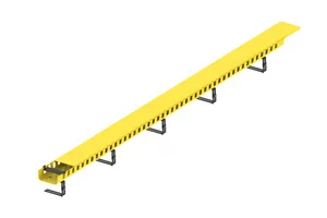 CommScope FGS-KTW2-E | FiberGuide Vertical Duct Kit with 1.5in Slot Spacing and Snap-On Cover 4x2in, Yellow