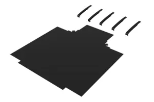 CommScope FGS-FHRT-H/F | FiberGuide Fabric Cover for Horizontal T with 4x12in Exit, 4x24in, Black