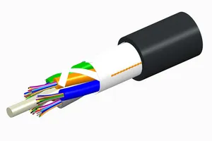CommScope 760161687 | Fiber OSP cable, TeraSPEED Single Jacket All-Dielectric, Gel-Free, Stranded Loose Tube, 72 fibers, Composite OM3 and G.652.D and G.657.A1, Feet jacket marking, Black jacket color