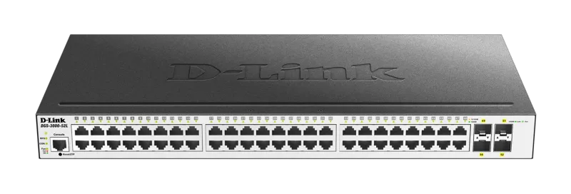 D-Link 48 10/100/1000 Mbps ports + 4 SFP ports Managed L2.. DGS-3000-52L product image