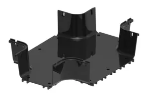 CommScope FGSB-MHXP-B/F | FiberGuide Horizontal Cross with Dual 4x6in and Dual 4x12in Exits, Black