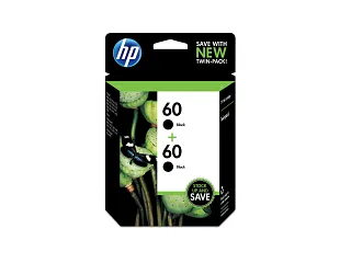 HP 60 2-pack Black Original Ink Cartridges (CR294BL) — HP product image