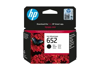 HP 652 Black Original Ink Advantage Cartridge (F6V25AE) — HP product image