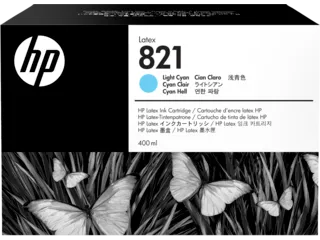 HP 821 400-ml Light Cyan Latex Ink Cartridge (G0Y90A) — HP product image