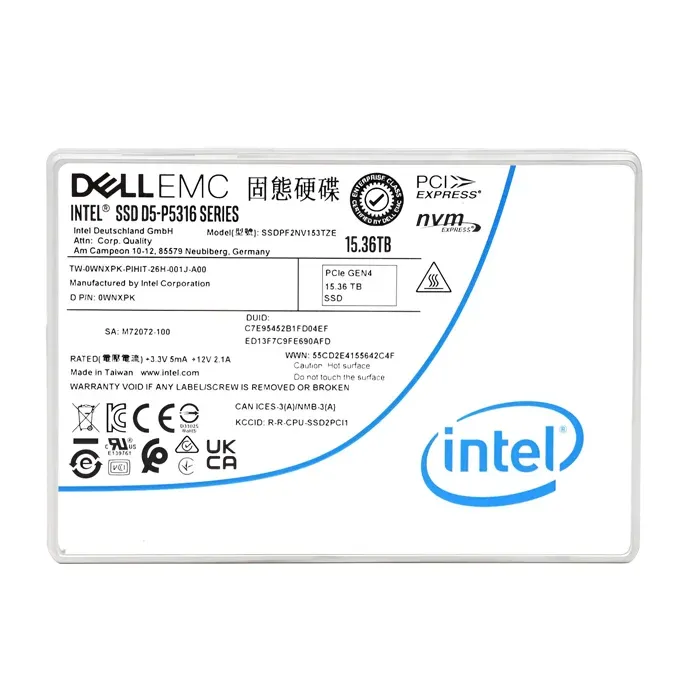 Dell WNXPK 15.36TB NVMe SSD