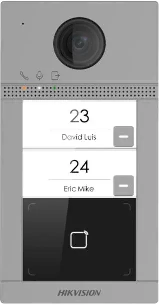 Hikvision DS-KV8213-WME1(C)/Flush 2 Buttons Metal Villa Door Station