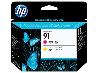 HP 91 Magenta and Yellow DesignJet Printhead (C9461A) — HP product image
