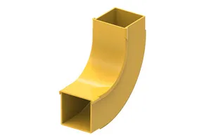 CommScope FGS-MU9A-C | FiberGuide 90° Up Elbow Kit, 2x2in, Yellow
