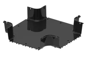 CommScope FGSB-MHXP-F | FiberGuide Horizontal Cross, 4x12in, Black