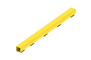 CommScope FGS-KTW2-JN | FiberGuide Vertical Duct Kit with Hinged Cover, 4x4in, Yellow