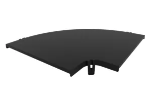 CommScope FGSB-SH9E-F | FiberGuide Snap-on Cover for 90° Horizontal Elbow, 4x12in, Black