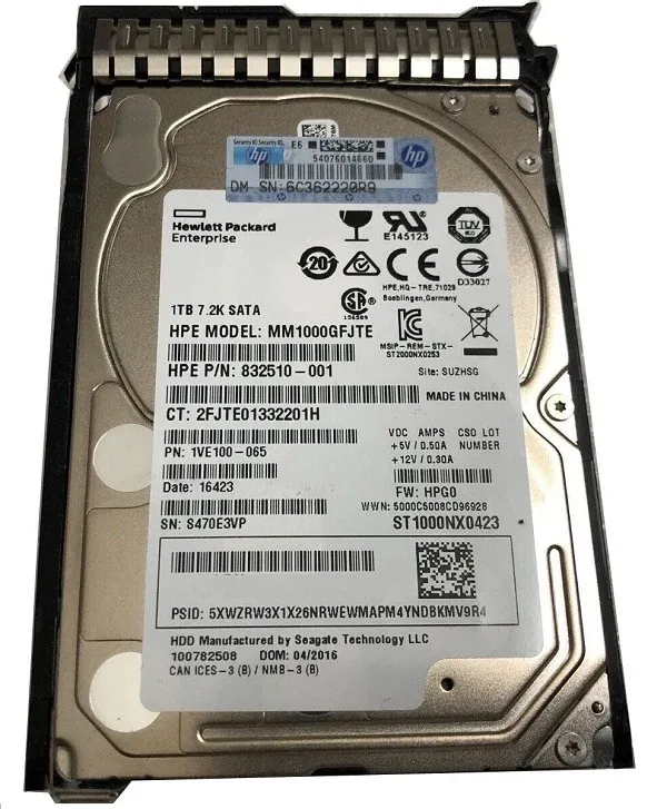 HPE 832510-001 1TB SATA Hard Drive