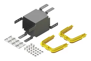 CommScope FGS-HRJA-B | FiberGuide Reverse Junction Adapter Kit, 4x6in, Black
