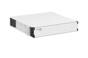 CommScope 760255954 | Propel 2RU sliding tray white fiber panel, accepts Propel ULL modules or adapter packs, providing up to 144 duplex LC ports, 144 MPO ports or 288 SN ports (576f)