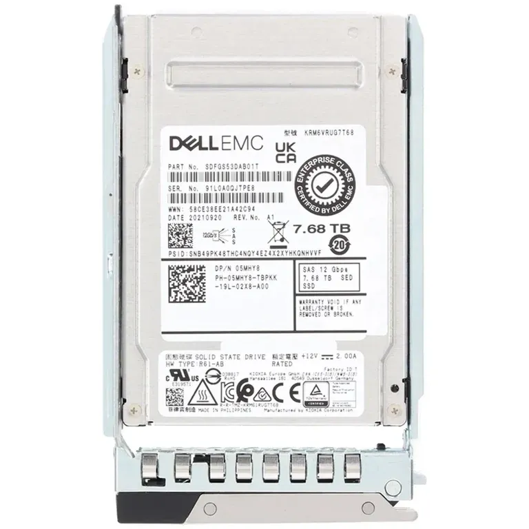Dell 5MHY8 7.68TB SAS SSD