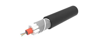 CommScope 760254763 | Indoor/Outdoor Low Smoke Zero Halogen, LazrSPEED Central Loose Tube, CST Armoured Fiber Optic Cable, 12-fiber, Multimode OM3, Gel-filled, black. Provides Rodent Resistance.