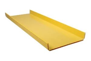CommScope FGS-MSHS-M | FiberGuide Horizontal Straight Section, 4x18 in, Yellow