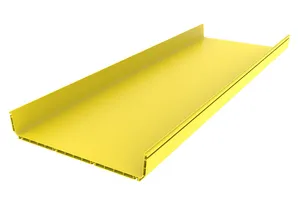 CommScope FGS-MSHS-H | FiberGuide Horizontal Straight Section, 4x24in, 6ft Length, Yellow