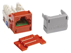 CommScope 760258925 | PowerSUM M-Series Modular Jack, RJ45, Cat5e Unshielded, Orange