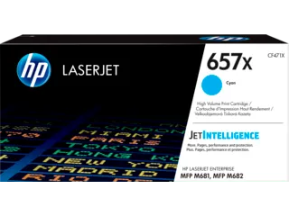HP 657X High Yield Cyan Original LaserJet Toner Cartridge (CF471X) — HP product image