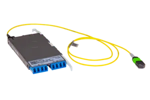 CommScope PPLUGGDLCMPD | Propel ULL Singlemode Cabled Module, 1x12 duplex LC Propel module on End A to 1x12f MPO/UPC non-pinned on End B, 12 fiber Plenum Trunk, Method B Enhanced