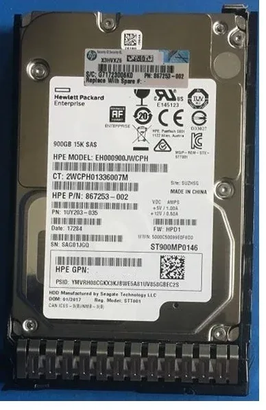 HPE EH000900JWCPH 900GB SAS Hard Drive