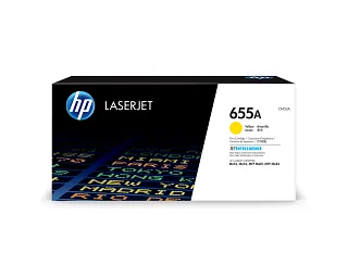 HP 655A Yellow Original LaserJet Toner Cartridge (CF452A) — HP product image