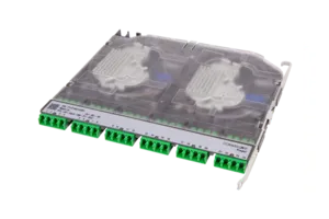 CommScope 760255977 | Propel Singlemode Splice Cassette, 24LC/APC with internal shutters, 250 µm OS2 single fiber pigtails, Method B Enhanced ULL