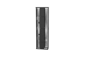 CommScope 760260450 | CableGuide 360 Vertical Cable Management Kit, 10 in X 96 in (254 mm X 2438 mm) Double Sided, With Doors, Black