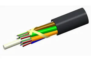 CommScope 760249409 | Fiber OSP cable, LazrSPEED Blown Micro Single Jacket, 12 fiber, All-Dielectric Outdoor Stranded Loose Tube Arid-Core Construction, Gel-filled, Multimode OM4