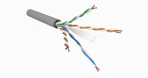 CommScope 760258448 | GigaSPEED XL5 3081B ETL Verified Category 6 U/UTP Cable, low smoke zero halogen, slate jacket, 4 pair count, 1000 ft (305 m) length, WE TOTE box
