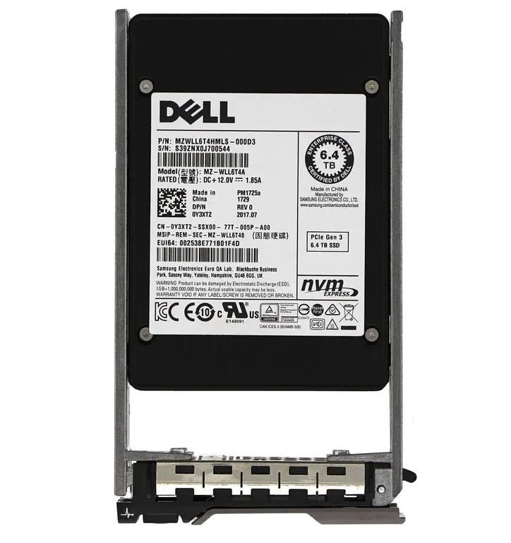 Dell Y3XT2 6.4TB NVMe SSD