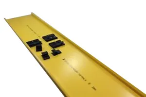CommScope FGS-MSHC-A | FiberGuide Hinged Cover for Horizontal Straight Section, 4x4in, Yellow