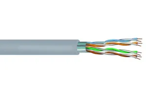 CommScope 874046884/30 | Category 5e F/UTP Cable, plenum, gray jacket, 4 pair count, 3000 ft (914 m) length, reel