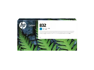 HP 832 1-liter Cyan Latex Ink Cartridge (4UV76A) — HP product image