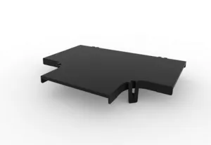 CommScope FGSB-SHRT-B | FiberGuide Snap-on Cover for Horizontal T, 4x6in, Black
