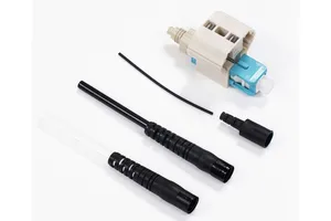 CommScope 760242346 | Qwik II Field Installable SC Connector, OM3/4/5, Aqua, for 0.25/0.9/2.0/3.0 mm, single pack