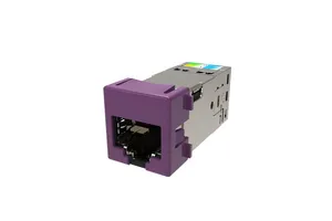 CommScope 760264333 | GigaSHIELD X10D M-Series Modular Jack, RJ45, Cat6A Shielded, Violet (24 ea/pkg)