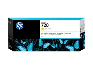 HP 728 300-ml Yellow DesignJet Ink Cartridge (F9K15A) — HP product image
