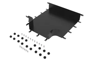 CommScope FGSB-MHRT-M/F | FiberGuide Horizontal T, 4x18in, 4x12in Exit, Black