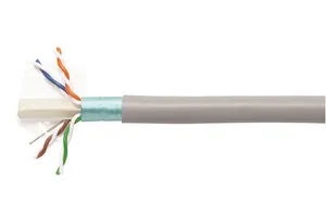 CommScope 874016304/10 | CS44P ETL Verified Category 6A F/UTP Cable, plenum, gray jacket, 4 pair count, 1000 ft (305 m) length reel