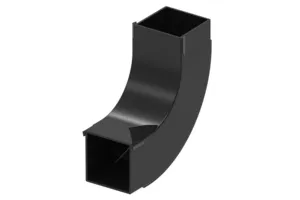 CommScope FGSB-MU9A-C | FiberGuide 90° Up Elbow Kit, 2x2in, Black