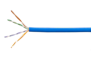 CommScope 874032384/30 | ETL Verified Category 5e U/UTP Cable, plenum, blue jacket, 4 pair count, 3000 ft (914 m) length, reel