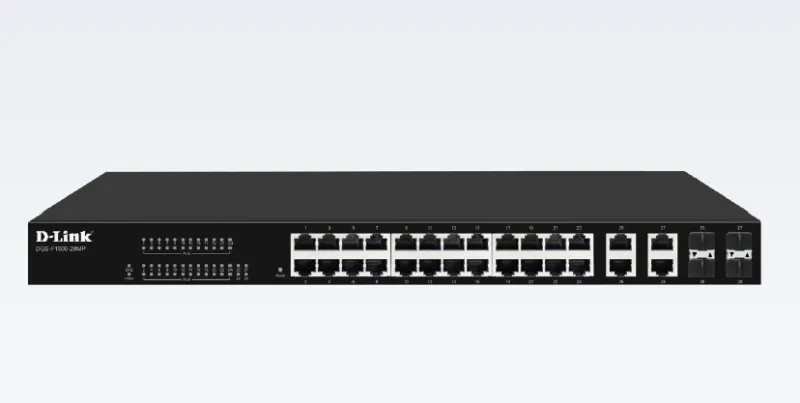 D-Link 24 Port Gigabit PoE Managed Switch DGS-F1500-28MP product image