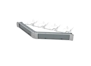 CommScope 760152785 | SYSTIMAX 360 GigaSPEED X10D and GigaSPEED XL Unshielded Angled Panel Kit, 1U, Silver